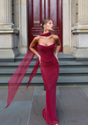 Women’s strapless bodycon maxi dress featuring a sleek, sculpting fit, clean straight neckline and floor-grazing length. Minimalist design flatters the waist and shoulders, ideal for weddings, galas or evening events paired with heels and a clutch.