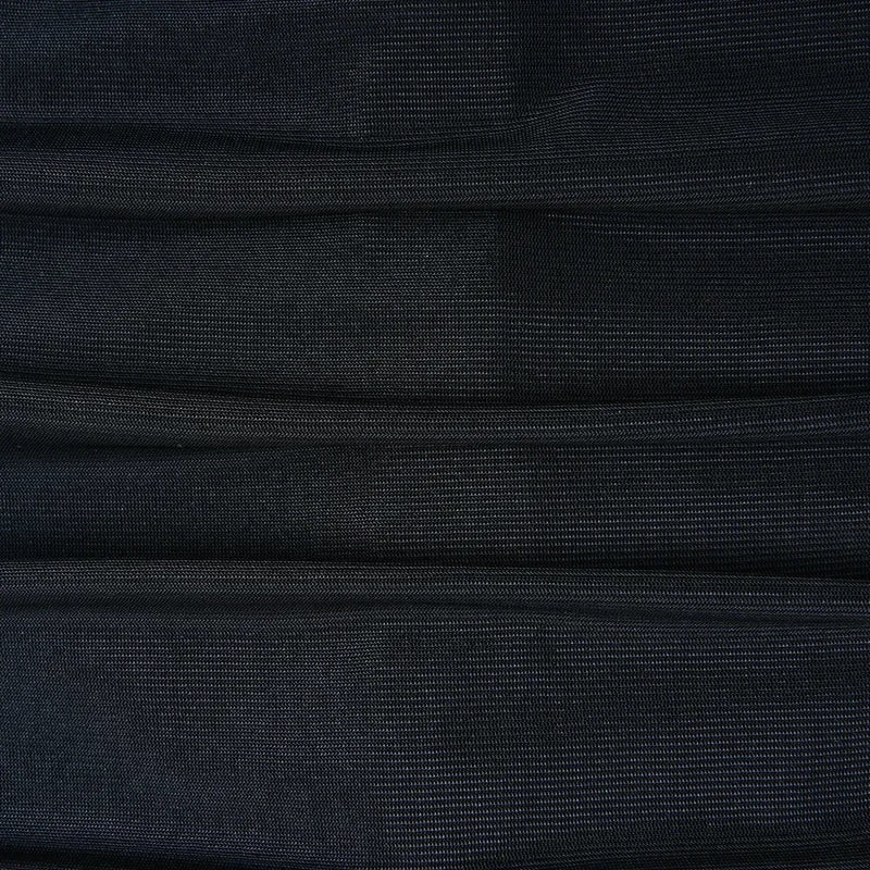 Anny Tulle Midi Dress in black featuring a body-skimming silhouette with an airy, asymmetrical sheer tulle hem. Lightweight and breathable design that flatters the waist and hips, ideal for dinners, parties and elegant summer nights.