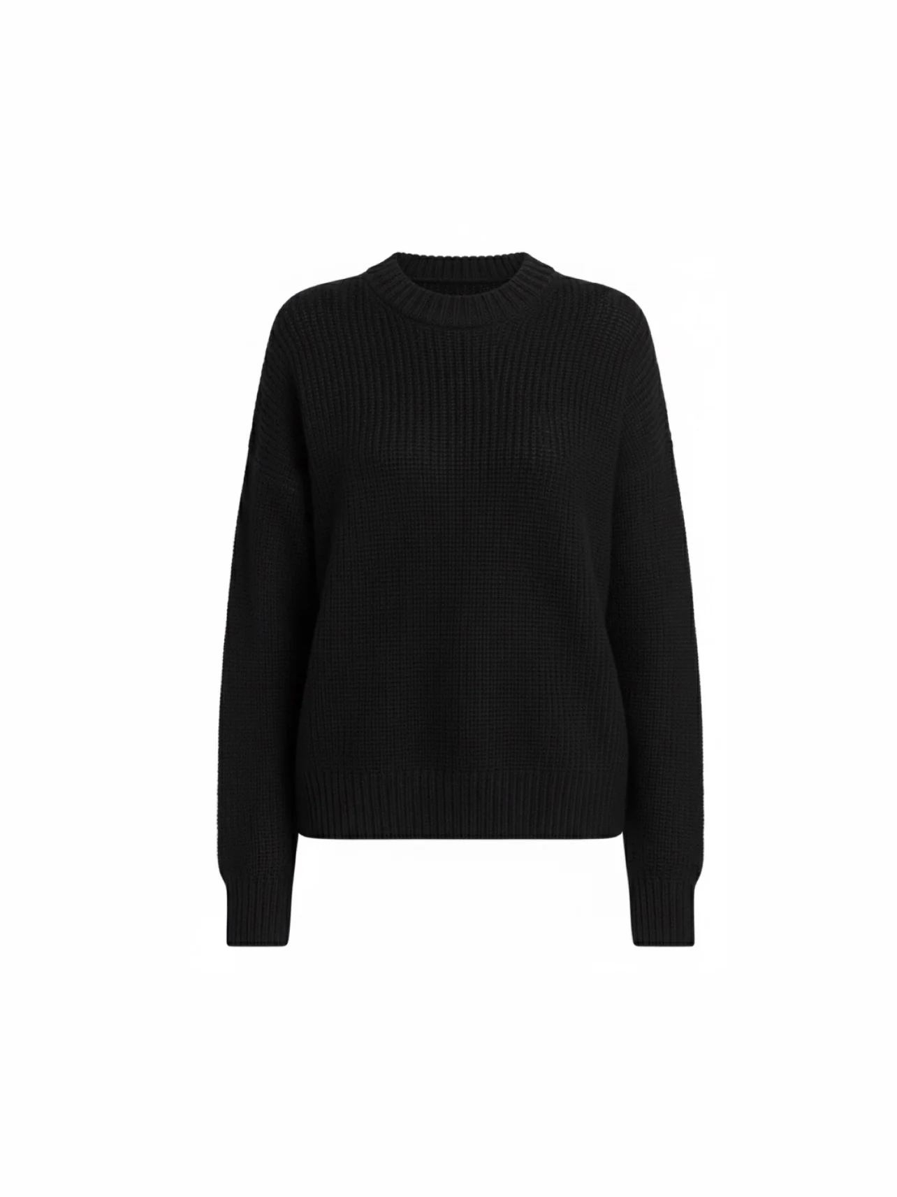 Hazel Beige Wool-Blend Oversized Knit Sweater with relaxed silhouette, soft wool blend and warm beige tone. Features slightly dropped shoulders plus ribbed cuffs and hem. Effortless layering over jeans, tailoring or dresses for refined cold-season style.