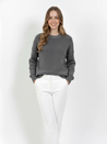 Hazel Beige Wool-Blend Oversized Knit Sweater with relaxed silhouette, soft wool blend and warm beige tone. Features slightly dropped shoulders plus ribbed cuffs and hem. Effortless layering over jeans, tailoring or dresses for refined cold-season style.