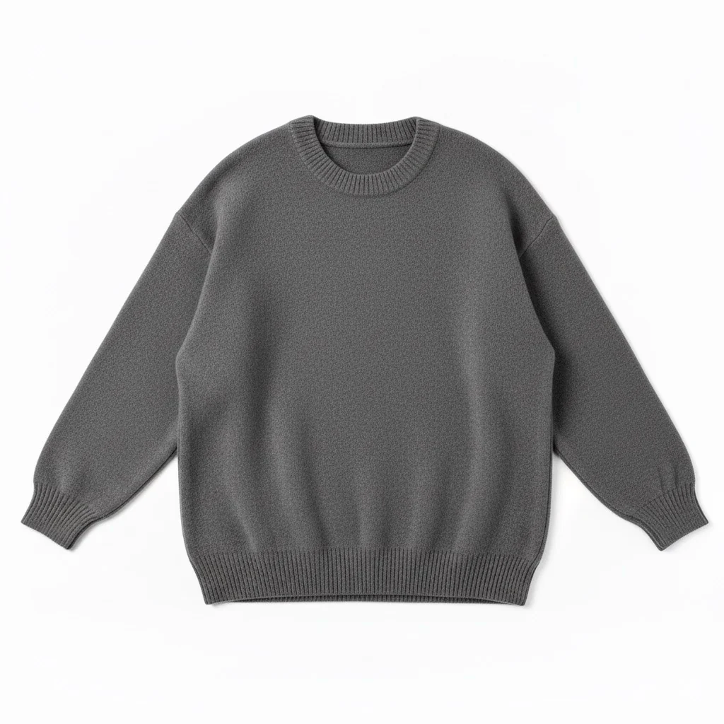 Hazel Beige Wool-Blend Oversized Knit Sweater with relaxed silhouette, soft wool blend and warm beige tone. Features slightly dropped shoulders plus ribbed cuffs and hem. Effortless layering over jeans, tailoring or dresses for refined cold-season style.